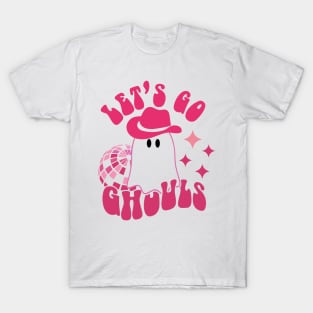 Let's go Ghouls, Halloween, Disco Ball, Cowboy Hat T-Shirt